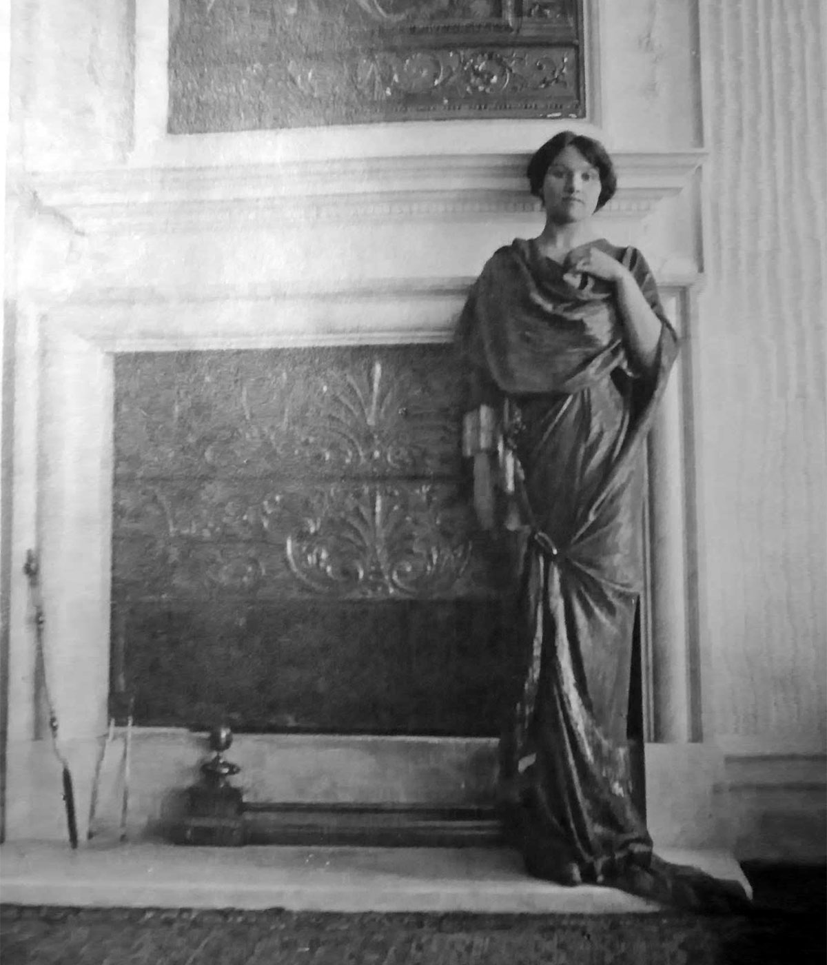 Barbara at their house at No. 8