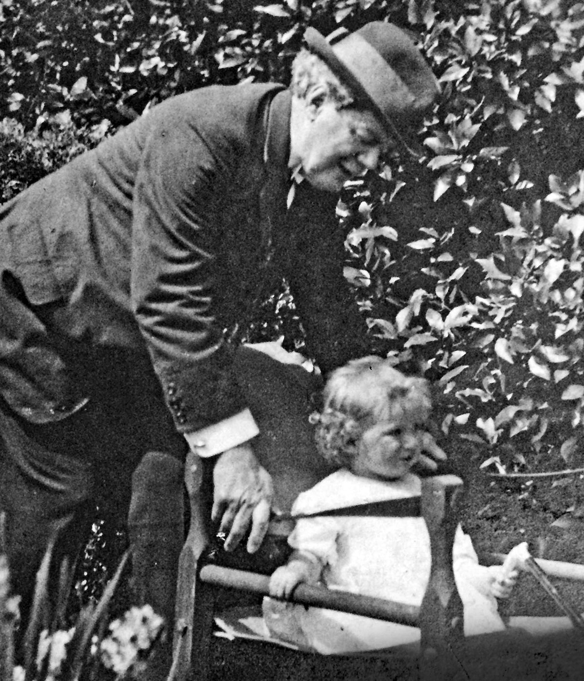 Lord Aberconway with Francis' son, Martin McLaren