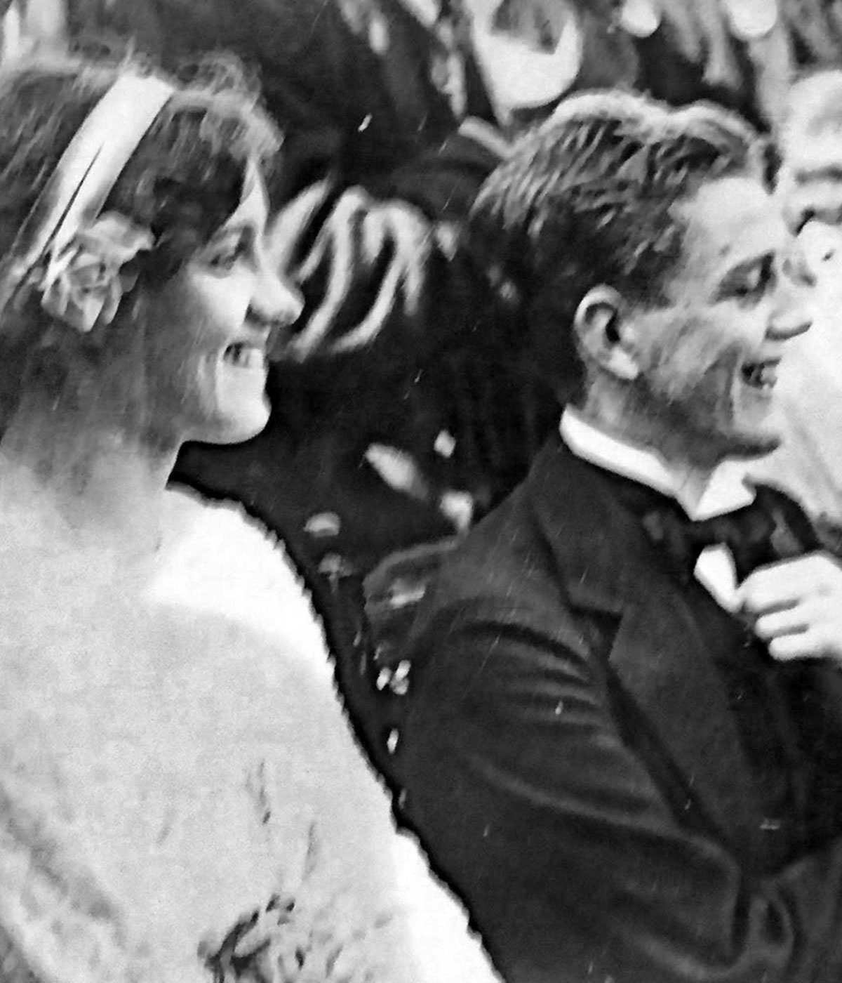 Francis McLaren and Barbara Jekyll on a wedding visit to Bodnant