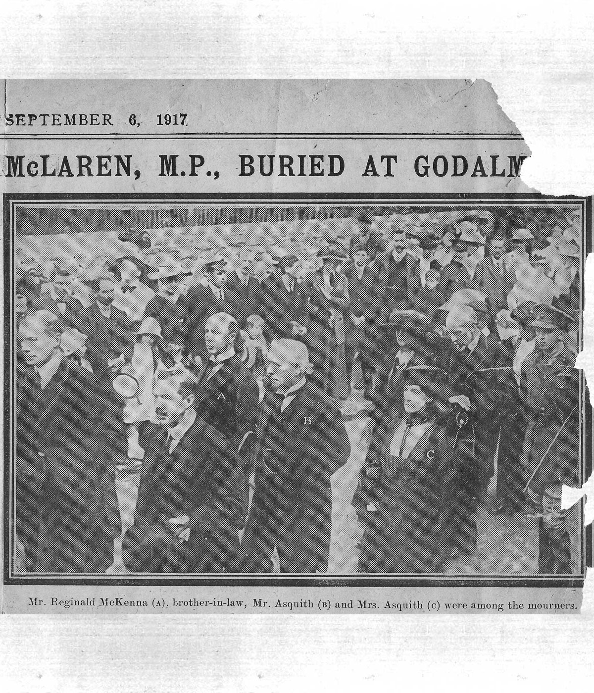 The funeral of Francis McLaren