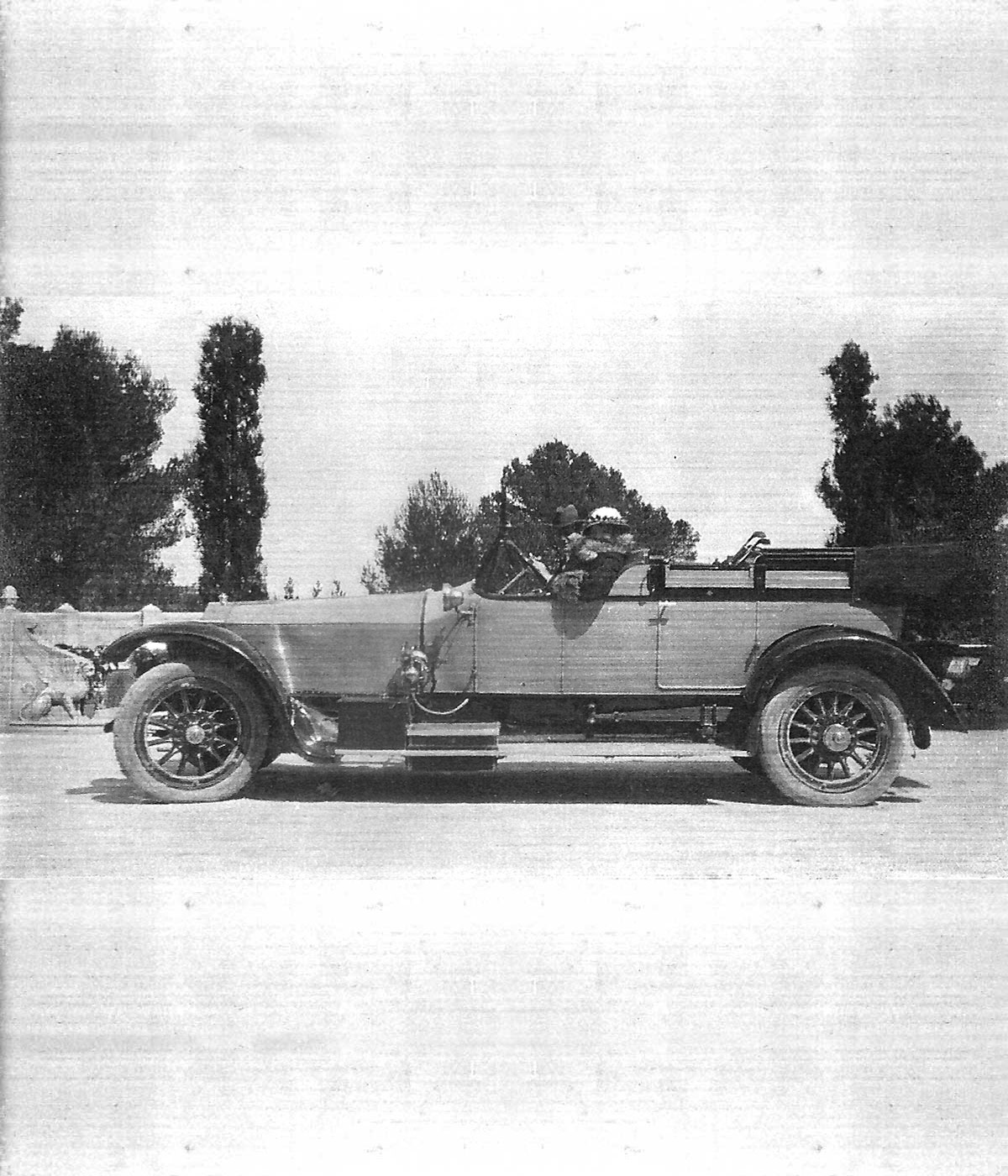 Francis and Barbara McLaren in their car