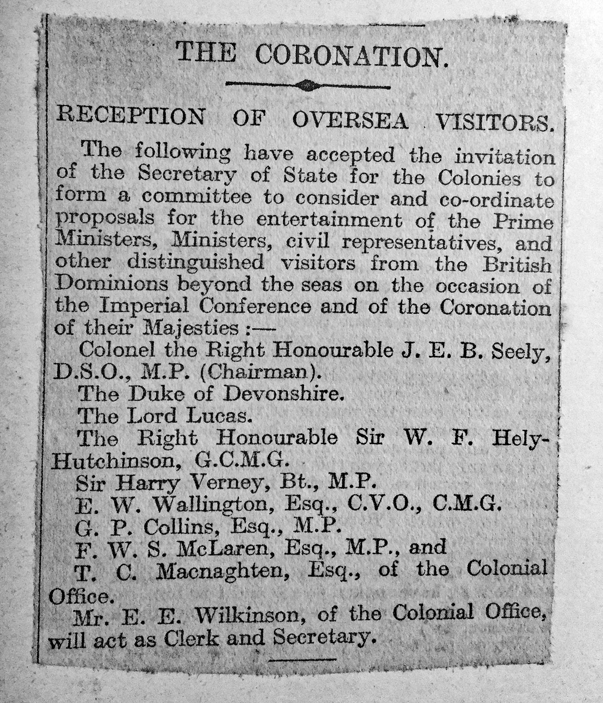 The Coronation Committee