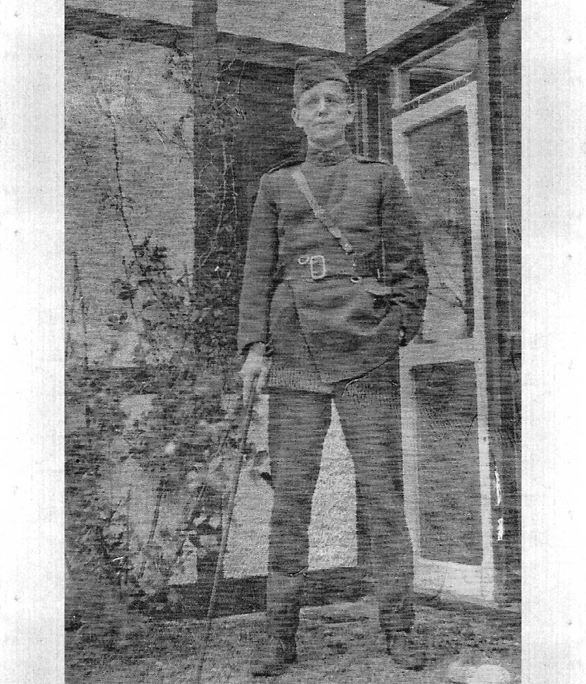 Francis in in uniform at Montrose