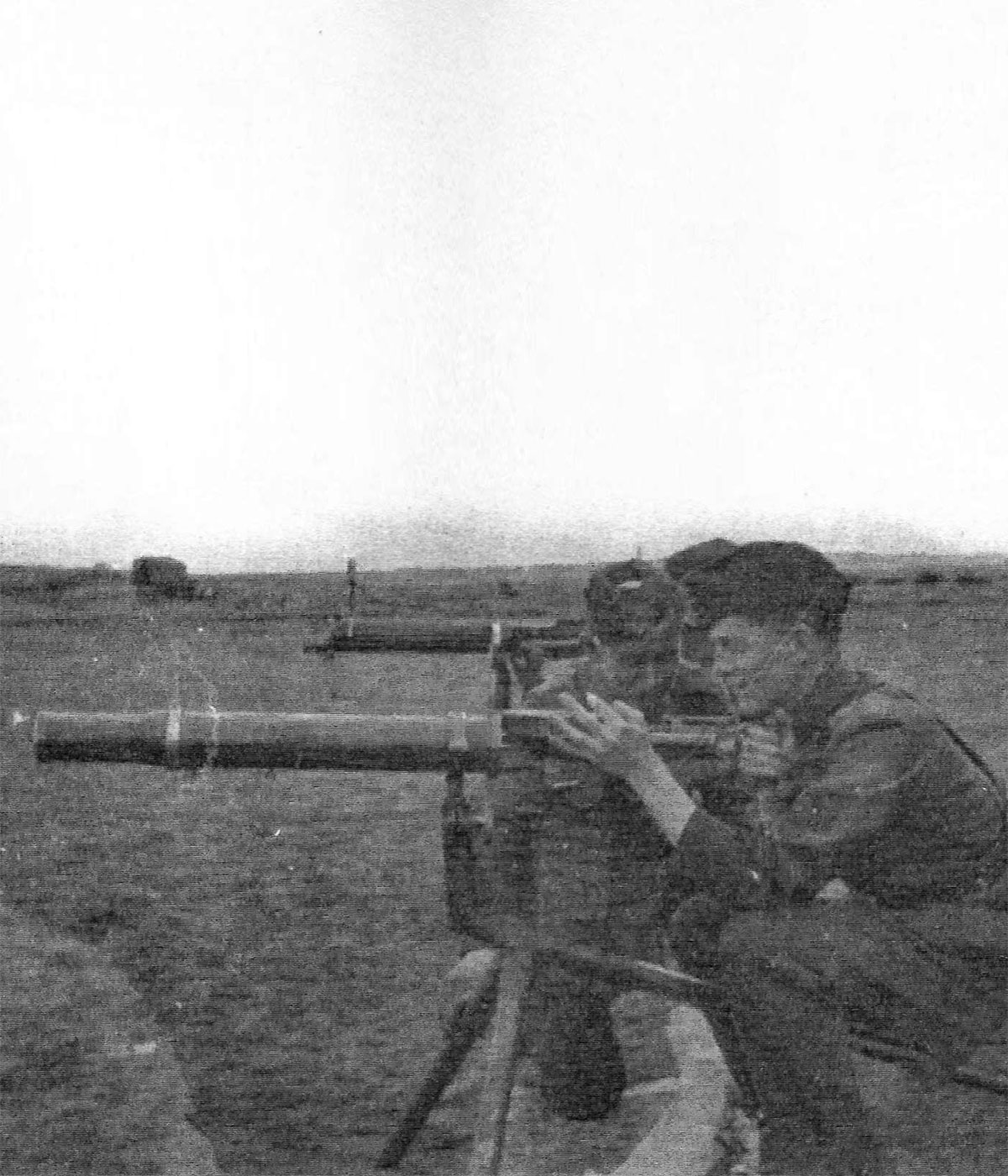 Francis using a machine gun in Montrose