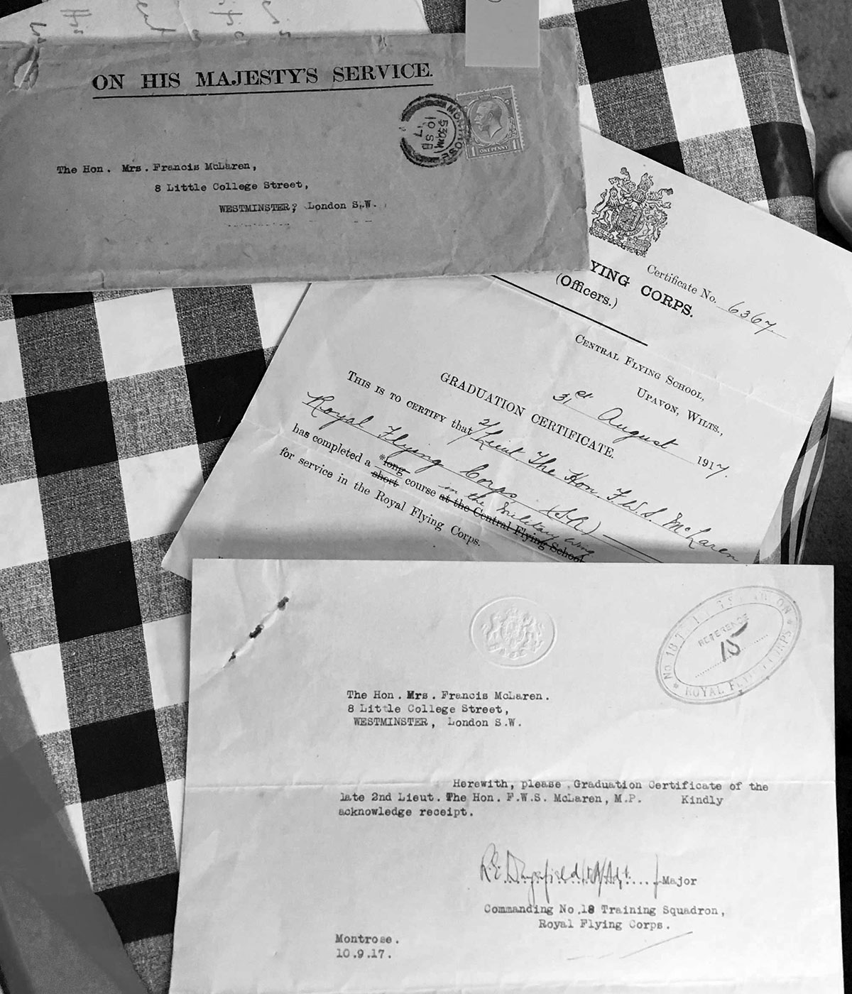 RFC Graduation Certificate awarded to Francis posthumously