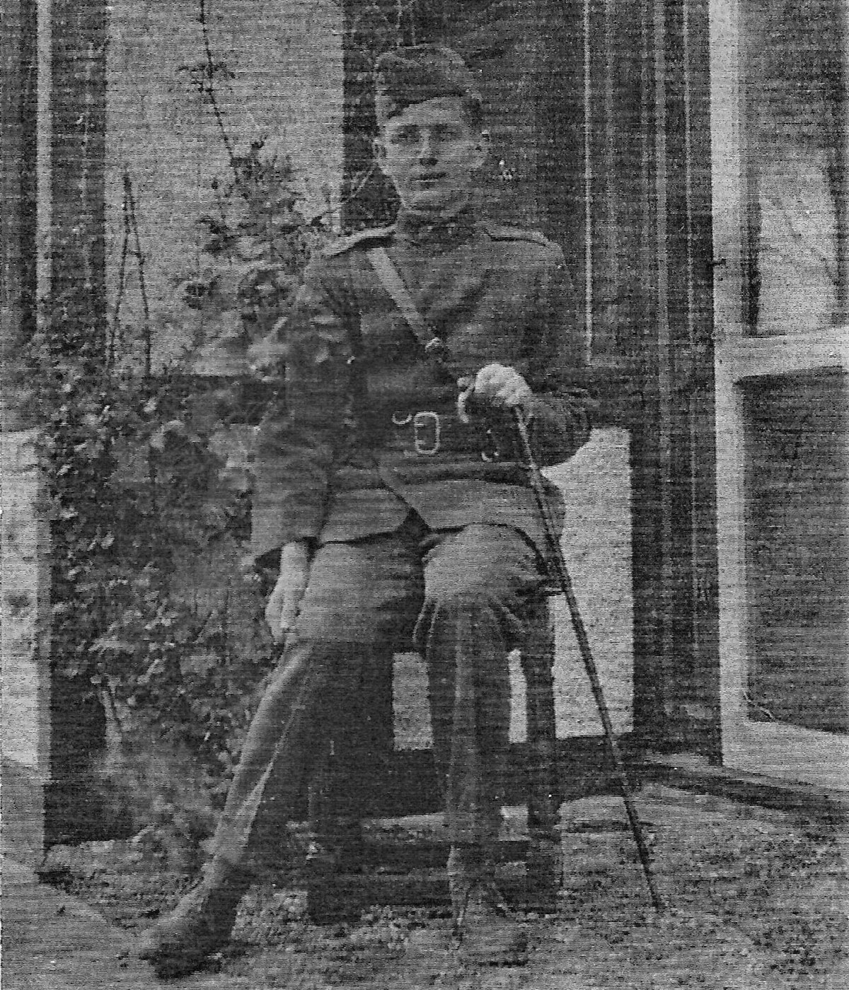 Francis in in uniform at Montrose